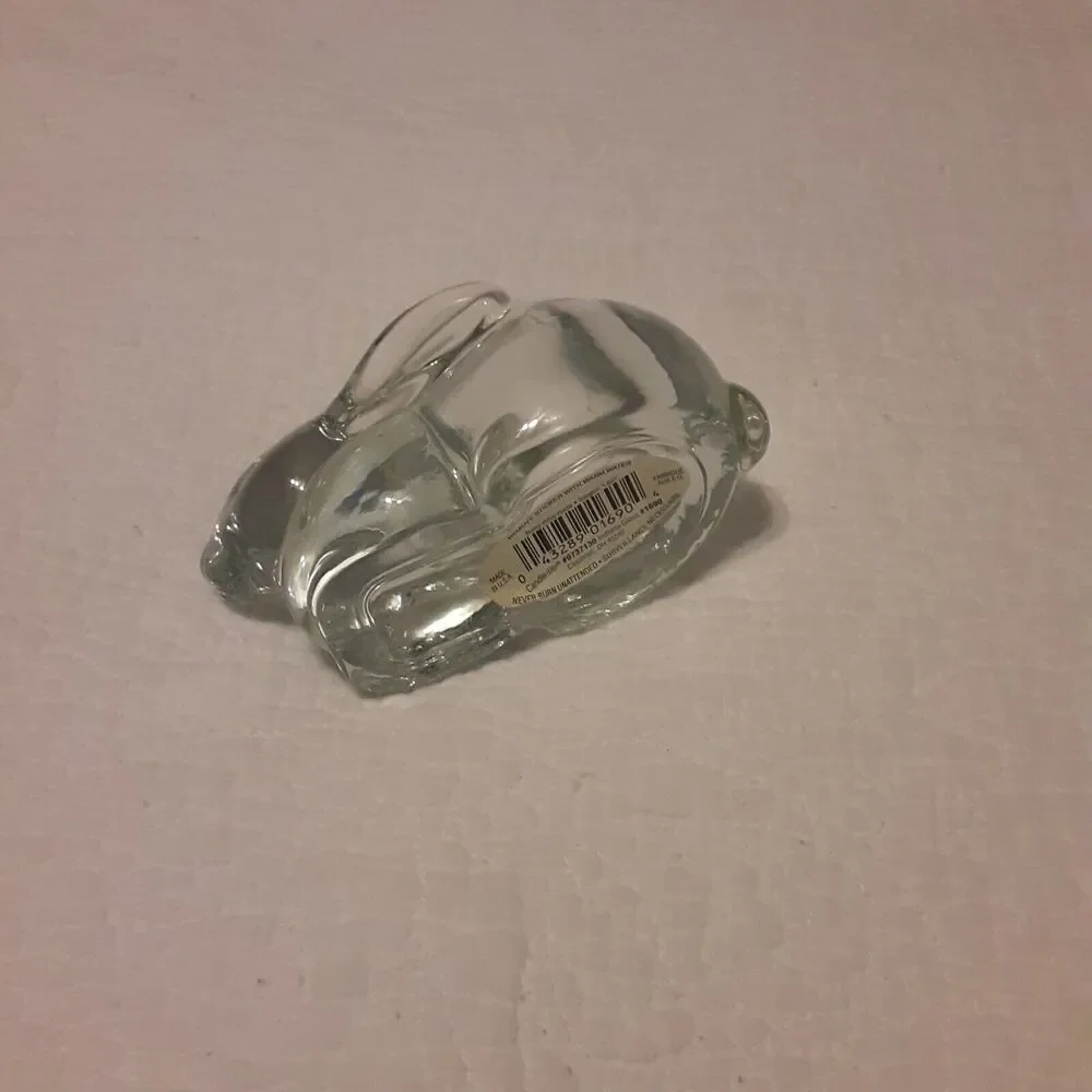 Indiana Glass Bunny Candle Holder Easter Whimsical